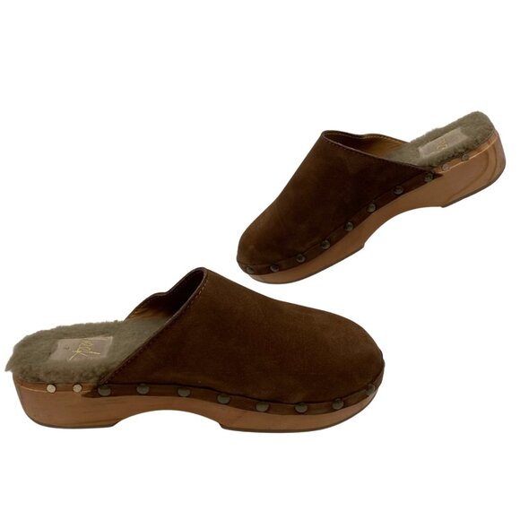 Beek Brown Leather Platform Mules | Women’s Size 7 - Picture 1 of 7